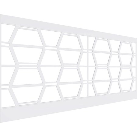 Ekena Millwork 44"H x 94 1/2"W Greeley PVC Wainscot Paneling Kit WPK44X94GLY